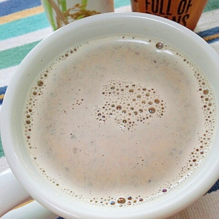 ホッと☆ライスミルク黒ごまきなこカフェラテ♪